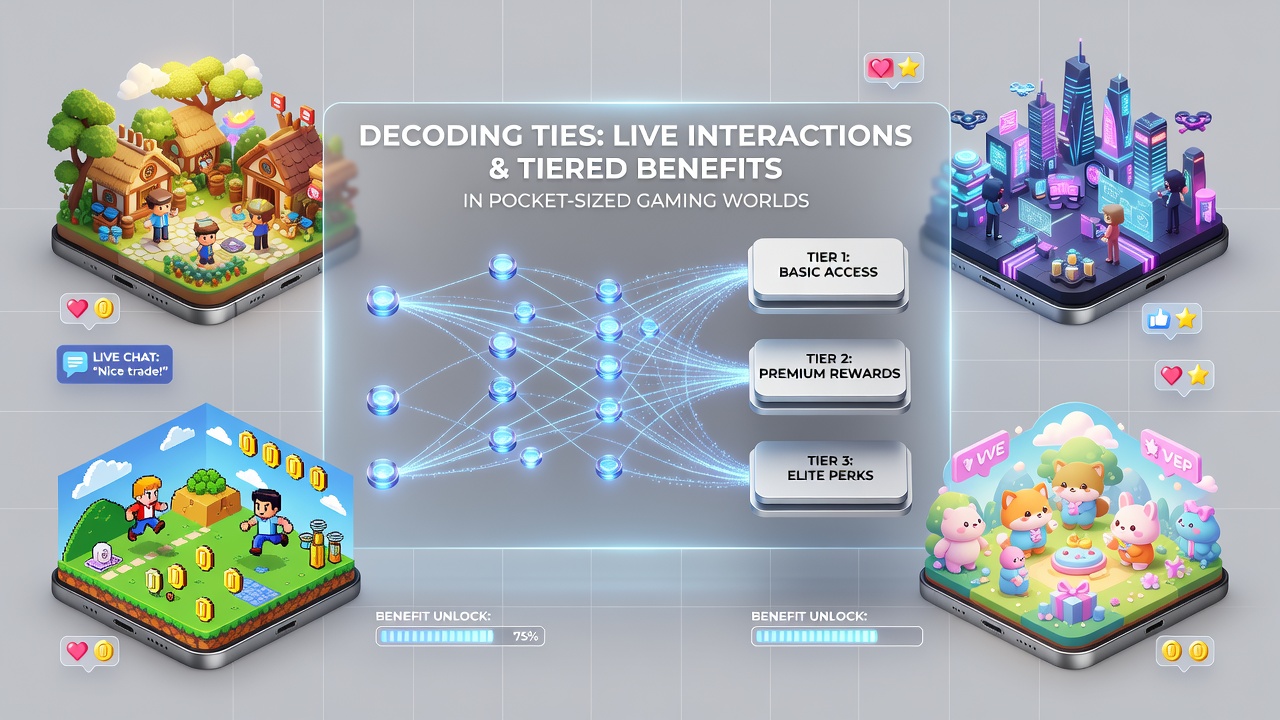 Mobile Gaming-Schnittstelle mit Live-Interaktionen und gestuften Vorteilen