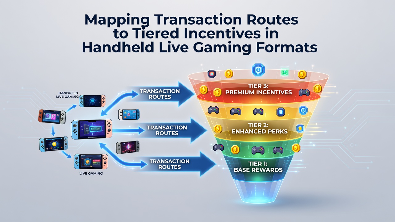 Darstellung von Transaktionsrouten und gestuften Anreizen in mobilen Live-Gaming-Formaten