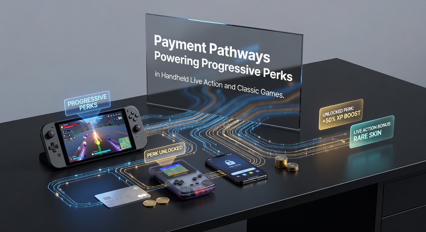 Mobile payment interfaces connecting to live dealer sessions and classic slot games on handheld devices